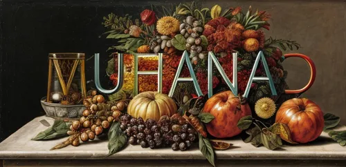 ananas,guava jam,pitahaja,cd cover,fruit jams,ikebana,anaga,macadamia,still-life,banana flower,mangifera,mimosa,sangria,album cover,annona,dinner-plate magnolia,matruschka,glean,yolanda's-magnolia,pitahaya,Calligraphy,Painting,Fruitarianism