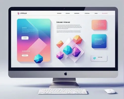 Modern minimalist website architecture, sleek lines, geometric shapes, futuristic feel, bright white background, bold font headers, simple navigation menu, hover effects, scrolling animations, respons