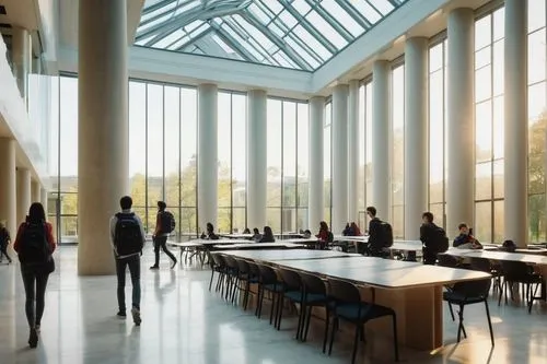 daylighting,schulich,lecture hall,safdie,skylon,lecture room,kimbell,university library,snohetta,bocconi,hall of nations,renderings,structural glass,reading room,epfl,atriums,koolhaas,ubc,school design,bunshaft,Illustration,Realistic Fantasy,Realistic Fantasy 16