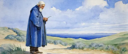 bağlama,khokhloma painting,middle eastern monk,man at the sea,persian poet,shepherd,bedouin,the abbot of olib,karpathos,hieromonk,khazne al-firaun,abraham,prophet,pilgrim,the good shepherd,moses,man praying,ḡalyān,the wanderer,sikh,Illustration,Retro,Retro 20