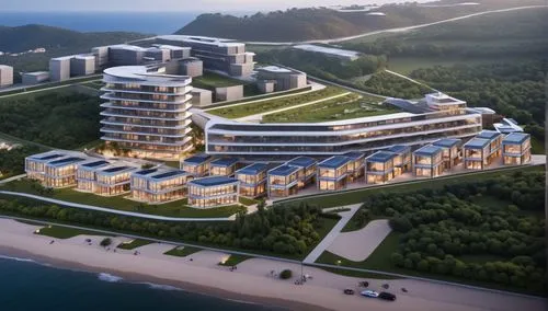 contemporary hotel and villa design, concrete and glass facade, near of the sea,danyang eight scenic,dalian,sanya,xiamen,gangneung,sochi,sokcho,mamaia,wolchulsan,da nang,beihai,ulsan rock,eco hotel,ho