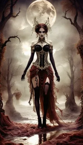 demoness,vampire woman,vampire lady,rasputina,gothic woman,lilith,malefic,dark elf,demona,hecate,huntress,vampyre,abaddon,dark art,hekate,martyrium,bloodrayne,samhain,queen of hearts,unseelie,Illustra