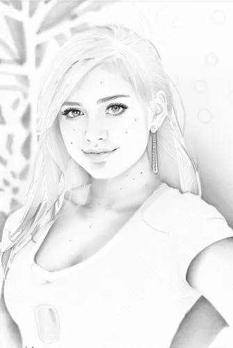 beautiful girl ,a drawing of a woman with a long hair,image editing,Design Sketch,Design Sketch,Hand-drawn Line Art