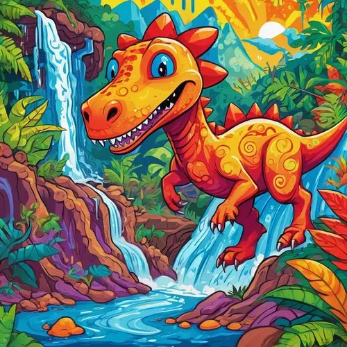 ladinos,dino,dinos,dinosaruio,esdraelon,dinosaurian,mesozoic,dinosaur,prehistoric,cynorhodon,jaggi,taittiriya,poposaurus,dryosaurus,reptar,devario,rubber dinosaur,aetosaur,trexlertown,kaijuka,Conceptual Art,Oil color,Oil Color 23