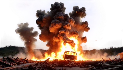 scrap truck,exploder,explode,detonation,burning of waste,logging truck,detonated,incineration,deflagration,exploding,exploitable,crash site,tunguska,pyroclastic,incinerated,afterburning,conflagration,burning earth,exploitations,incinerate,Illustration,Japanese style,Japanese Style 19