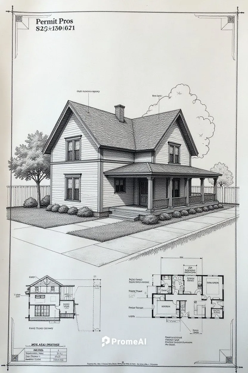 a vintage house plans, from the early 1900's