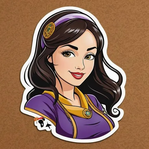 Akinators sister,megara,esmeralda,eldena,vaira,liliana,isabela,kaisa,zarina,inara,hapu,zira,mulan,jaina,caitlyn,jasmine,diaochan,skye,asami,twitch icon,leela,Unique,Design,Sticker