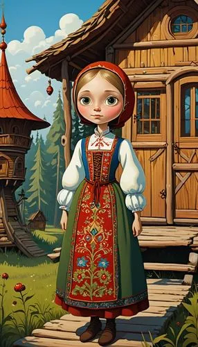 russian folk style,kalinka,orlyk,folk costume,vasilisa,folk costumes,townsfolk,belarusian,shaposhnikov,kolonics,innkeeper,livonian,puszta,nikolsk,maslenitsa,kazyna,dirndl,ulitsa,zakopane,smirnova,Illustration,Children,Children 02