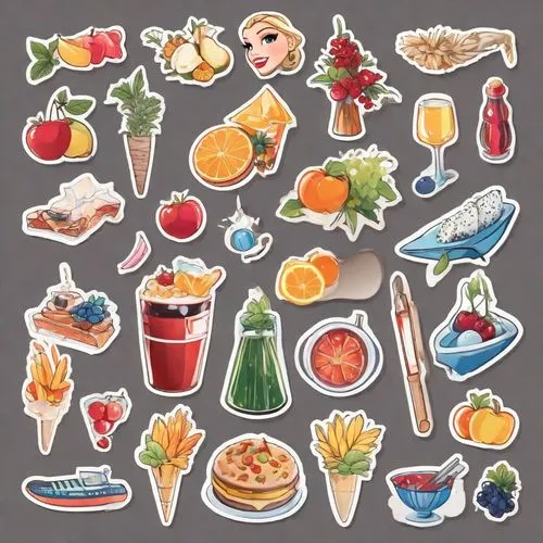 fruits icons,food icons,fruit icons,food collage,foods,clipart sticker,Digital Art,Sticker