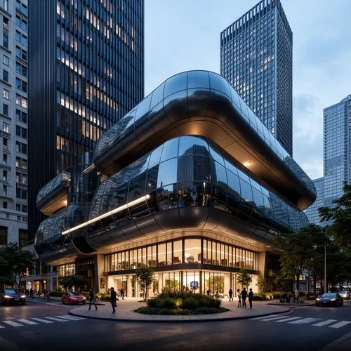 julliard,safdie,damrosch,juilliard,shiodome,taikoo,hongdan center,futuristic architecture,shinsegae,koolhaas,knoedler,bunshaft,marunouchi,oscorp,hearst,streeterville,glass building,citicorp,toronto city hall,bloomingdales