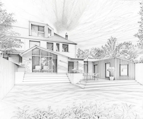 turn into fine line pencil sketch. 
,sketchup,house drawing,3d rendering,revit,landscape design sydney,passivhaus,penciling,landscape designers sydney,pencilling,core renovation,residential house,gard