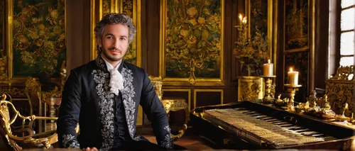 harpsichord,baroque,mozart taler,mozartkugel,pianist,grand piano,mozart,napoleon iii style,concerto for piano,rococo,versailles,the piano,clavichord,barberini,mozartkugeln,piano,organist,fortepiano,cimbalom,composer,Art,Classical Oil Painting,Classical Oil Painting 17