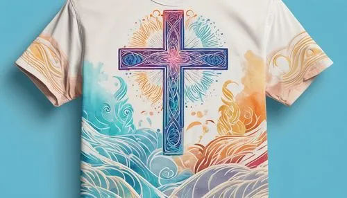 print on t-shirt,holy spirit,easter theme,abstract design,vestment,church faith,jesus cross,floral mockup,crosses,cross,shirt,t-shirt printing,god of the sea,religious item,isolated t-shirt,long-sleeve,cool remeras,baptism of christ,mock up,t-shirt,Conceptual Art,Oil color,Oil Color 23