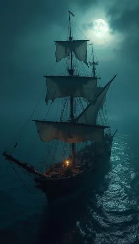 ghost ship,galleon,sea sailing ship,sail ship,whaleship,pirate ship,Photography,General,Fantasy