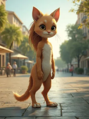 madagascan,cute cartoon character,squeakquel,cartoon cat,furgal,cute fox