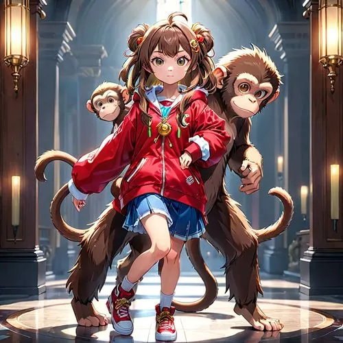 asahina,pamyu,cheburashka,monkey family,cerberus,nanako,Anime,Anime,General