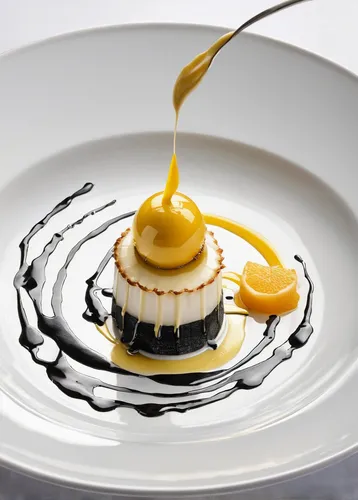 #plating #presentation Fried Saints Jacques (scallop) and citrus sabayon (Italian mousse-like dessert) by chef Kei Kobayashi. © Richard Haughton - See more at: http://theartofplating.com/editorial/kei