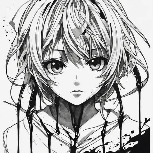 rei ayanami,kayano,piko,violet evergarden,mono line art,graphite,mono-line line art,yuki nagato sos brigade,nightingale,zinnia,scribble,monochrome,worried girl,crying heart,charcoal,black-and-white,persona,blackandwhite,saber,prisoner,Illustration,Black and White,Black and White 34