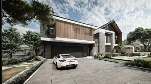 3d rendering,landscape design sydney,modern house,render,residential house,folding roof,build by mirza golam pir,driveway,residential,garden design sydney,floorplan home,new housing development,landscape designers sydney,modern architecture,smart house,residence,two story house,luxury home,core renovation,street plan