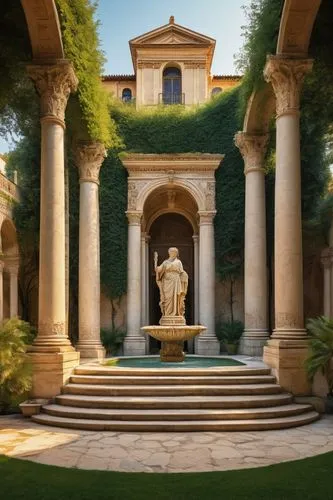 villa d'este,giarratano,giardino,renaissance,orangerie,pergola,villa cortine palace,villa balbianello,palladianism,villa balbiano,villa borghese,montelena,giarrusso,borghini,arcadia,tuscan,cipriani,palladio,mirogoj,garden of the fountain,Illustration,Black and White,Black and White 28