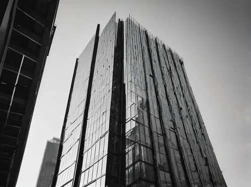 glass facade,glass building,moorgate,glass facades,pc tower,escala,skyscraper,broadgate,high-rise building,bishopsgate,impact tower,centrepoint,undershaft,aldgate,the skyscraper,shard of glass,proskauer,steel tower,high rise building,the energy tower,Illustration,Black and White,Black and White 33