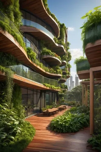 ecotopia,ecovillages,ecoterra,microhabitats,balcony garden,terraformed,ecovillage,biophilia,futuristic architecture,green living,biopiracy,roof garden,greentech,futuristic landscape,earthship,ecotech,biospheres,enviroment,biomes,ecologically,Illustration,Paper based,Paper Based 03