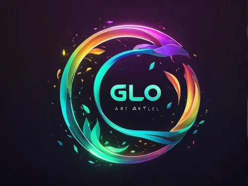 Make an elegant logo reveal with light leaks and elegant 3D animations.,colorful foil background,logo header,glow sticks,vector graphic,art flyer,elo,mobile video game vector background,art background