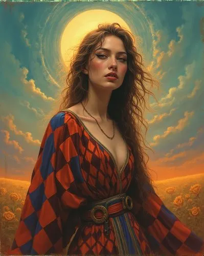 fantasy portrait,margairaz,karakas,mystical portrait of a girl,flamenca,melpomene,Conceptual Art,Fantasy,Fantasy 02