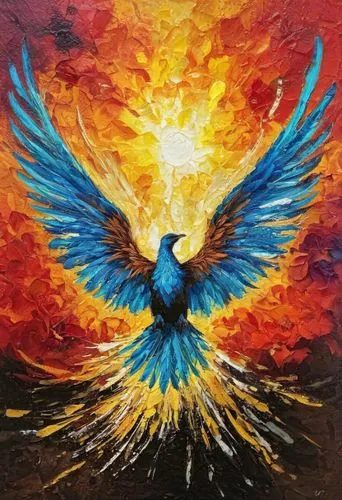 uniphoenix,bird painting,dove of peace,aguiluz,pheonix,phoenix rooster,phoenix,fenix,garuda,oil painting on canvas,icarus,aguila,aegaleo,pentecostalist,angelfire,holy spirit,phoenixes,libertad,pentecost,ayat