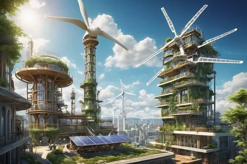 ecotopia,ecovillages,terraformed,arcology,ecoterra,futuristic landscape,futuristic architecture,ecovillage,seasteading,solar cell base,fantasy city,sky apartment,skyscraper town,smart city,utopian,greentech,cube stilt houses,sedensky,habitats,utopians,Conceptual Art,Fantasy,Fantasy 25