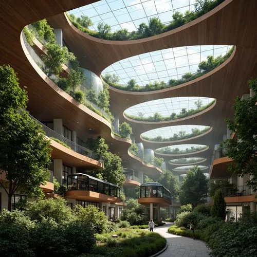 futuristic architecture,ecotopia,biopolis,ecovillages,interlace,futuristic landscape,arcology,skyways,europan,sky space concept,ecovillage,masdar,streamwood,biopiracy,urban design,terraformed,chengdu,greenforest,bjarke,safdie