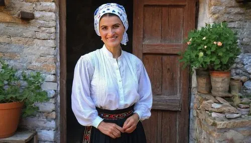 folk costume,traditional costume,bağlama,watzmannfrau,i̇mam bayıldı,romanian orthodox,bulgarian,dulzaina,garnatxa,marroni,apulia,mućkalica,cicolată,beypazari,keşkek,lučenec,llaima,old woman,folk costumes,valcea,Illustration,Realistic Fantasy,Realistic Fantasy 24