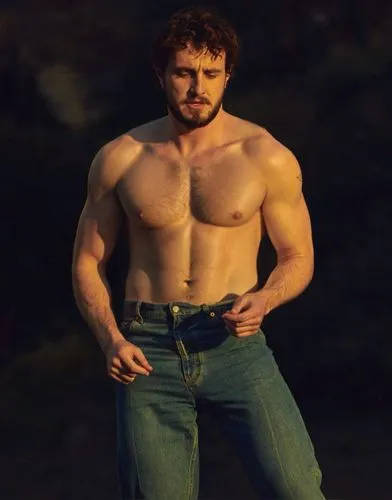 Naked man ,a man with his shirt off is posing for a picture,magomed,cavill,alcide,stacee,krumholtz,mazzello