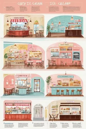 ice cream shop,ice cream parlor,retro diner,ice cream stand,ice cream icons,soda shop,pastry shop,cake shop,houses clipart,storefronts,bakery,bakeshop,soda fountain,restaurants,eateries,store fronts,bakeries,ice cream cart,houseboats,shopfronts,Unique,Design,Infographics