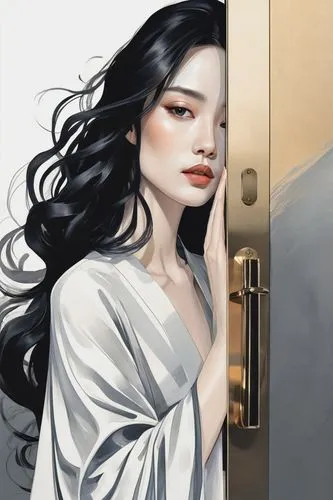 elevator,metallic door,door lock,door,digital painting,open door,sliding door,steel door,doors,in the door,light switch,door key,digital illustration,janome chow,art deco woman,doorknob,the door,lift,fridge lock,home door,Photography,Fashion Photography,Fashion Photography 02