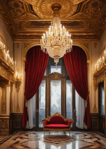 villa cortine palace,royal interior,villa d'este,ornate room,rosenkavalier,villa farnesina,venice italy gritti palace,villa balbianello,baglione,baroque,opulently,the throne,rococo,theater curtain,opulence,palazzo,palazzo barberini,proscenium,ritzau,europe palace,Illustration,Paper based,Paper Based 11