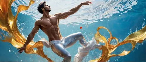 merfolk,mermen,god of the sea,ammerman,merman,poseidon,Art,Classical Oil Painting,Classical Oil Painting 02