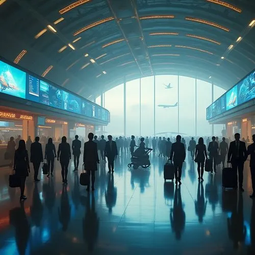 the airport terminal,worldport,pulkovo,passagers,aeroports,airports,departures,aeroport,vnukovo,airport,flughafen,aiport,mco,heathrow,concourse,terminal,webjet,centrair,incheon,suvarnabhumi,Photography,General,Realistic