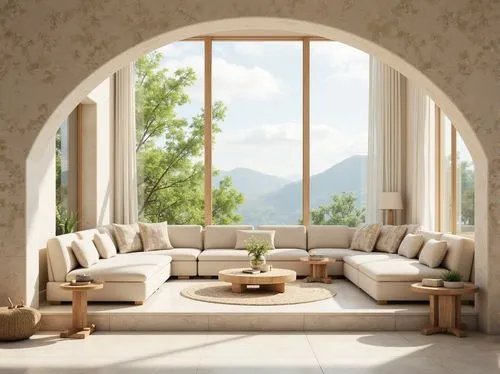 hovnanian,natuzzi,french windows,sunroom,family room,sitting room,donghia,loggia,living room,stucco frame,wooden windows,travertine,sofa set,patio furniture,rovere,wallcoverings,sofas,valances,bay window,livingroom