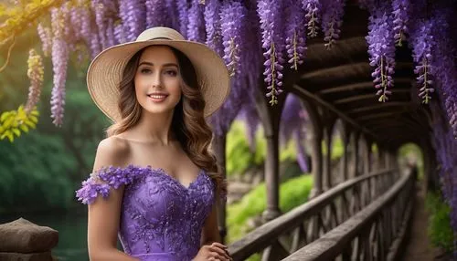 rapunzel,wisteria,the lavender flower,jacaranda,beautiful girl with flowers,megara,jacarandas,splendor of flowers,girl in flowers,lavender flowers,flower background,lavender flower,lavendar,hula,lavender,violeta,tamanna,violet flowers,violetta,viola,Photography,General,Fantasy