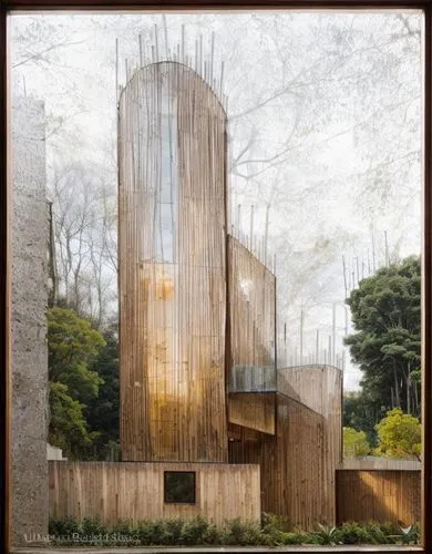 a po of an image of some kind of structure,gulbenkian,triforium,iisc,corbu,serralves,moneo,Architecture,General,Modern,Mid-Century Modern