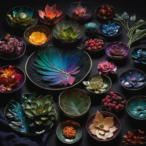 flower bowl,beautiful succulents,water lily plate,tibetan bowls,succulents,colored spices,flowering succulents,flower art,dried flowers,fruit bowls,embroidered flowers,singingbowls,pot pourri,flower mandalas,potpourri,embroidered leaves,bowls,teacup arrangement,plants in pots,tibetan bowl,Photography,Artistic Photography,Artistic Photography 02