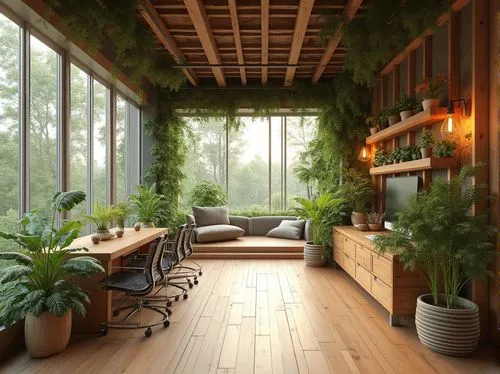 sunroom,indoor,balcony garden,verandah,veranda,green living,japanese-style room,greenhouse,teahouse,houseplants,verandahs,house plants,breakfast room,conservatory,loft,indoors,roof garden,living room,livingroom,hallway space,Photography,General,Realistic