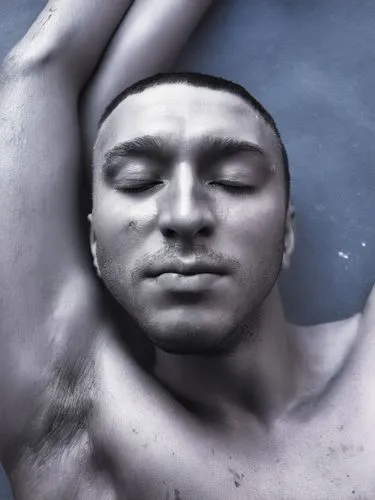 Complete male with very short hair, neck, shoulders, upper body and open eyes.,diggy,formichetti,blumenfeld,dedekind,mishima,lealiifano,homography,pec,aja,bodyscape,photo session in the aquatic studio