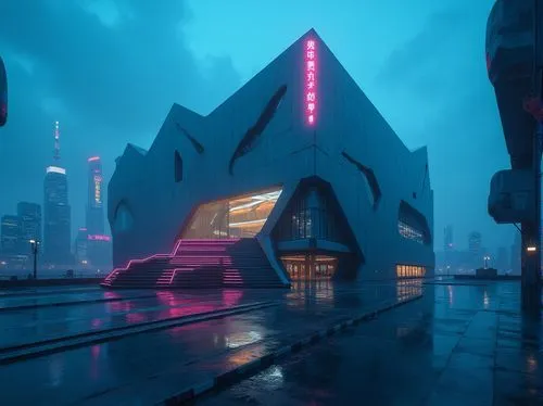 futuristic art museum,futuristic architecture,cybercity,cyberport,futuristic landscape,futuristic,shanghai,bladerunner,guangzhou,lair,hypermodern,mubadala,cybertown,graecorum,tron,cyberpunk,arcology,sci - fi,vanu,metropolis,Photography,General,Realistic