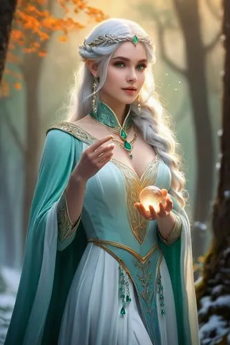 galadriel,thingol,celeborn,jaina,elenore,elona,fantasy picture,sorceress,elven,elvish,ellinor,sigyn,sorceror,noldor,arianrhod,margairaz,lorien,elsa,amalthea,frigga,Illustration,Realistic Fantasy,Realistic Fantasy 01