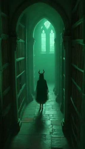 A girl walks down a hallway.,a little girl walking in a hallway next to a book case,schierholtz,librarian,storybook,mcgonagall,corridors,orin