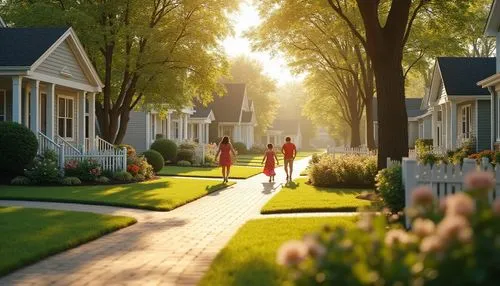 suburbia,suburban,bungalows,townhomes,sylvania,suburu,suburbanized,idyllic,girl walking away,aurora village,suburbs,neighborhood,subdivision,aaa,bungalow,little girls walking,neighbors,streamwood,boardinghouses,suburbanization,Photography,General,Realistic