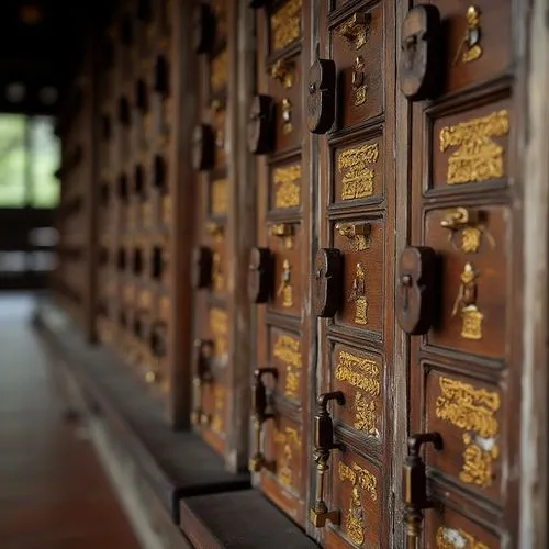 columbarium,shinto shrine gates,hall of supreme harmony,meiji jingu,mailboxes,tabernacles