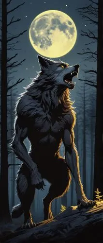 werewolf,werewolves,wolfman,howling wolf,full moon,wolf,full moon day,black shepherd,wolf hunting,big moon,howl,wolf bob,super moon,constellation wolf,halloween illustration,wolfdog,moonshine,moonlit night,moonlit,gray wolf,Illustration,Black and White,Black and White 20